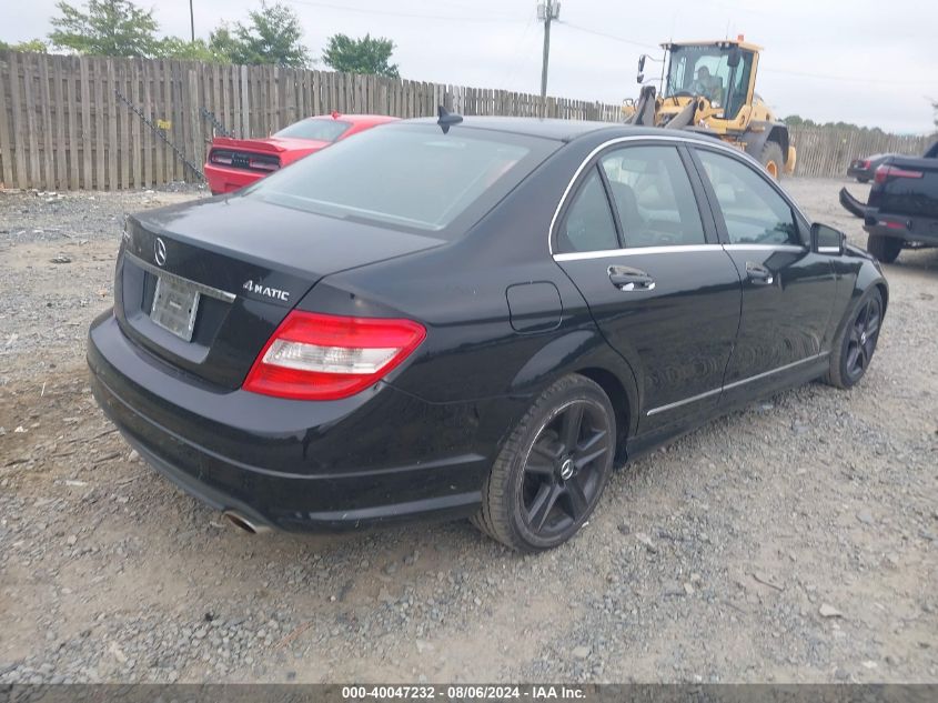 WDDGF8BB0BR172625 | 2011 MERCEDES-BENZ C 300