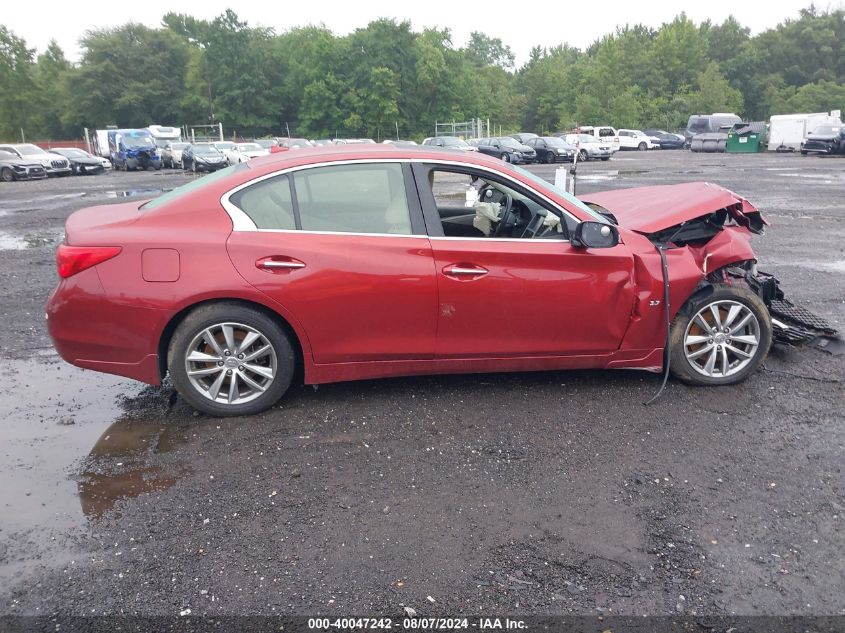 2014 Infiniti Q50 Premium/Sport VIN: JN1BV7AR9EM697073 Lot: 40047242