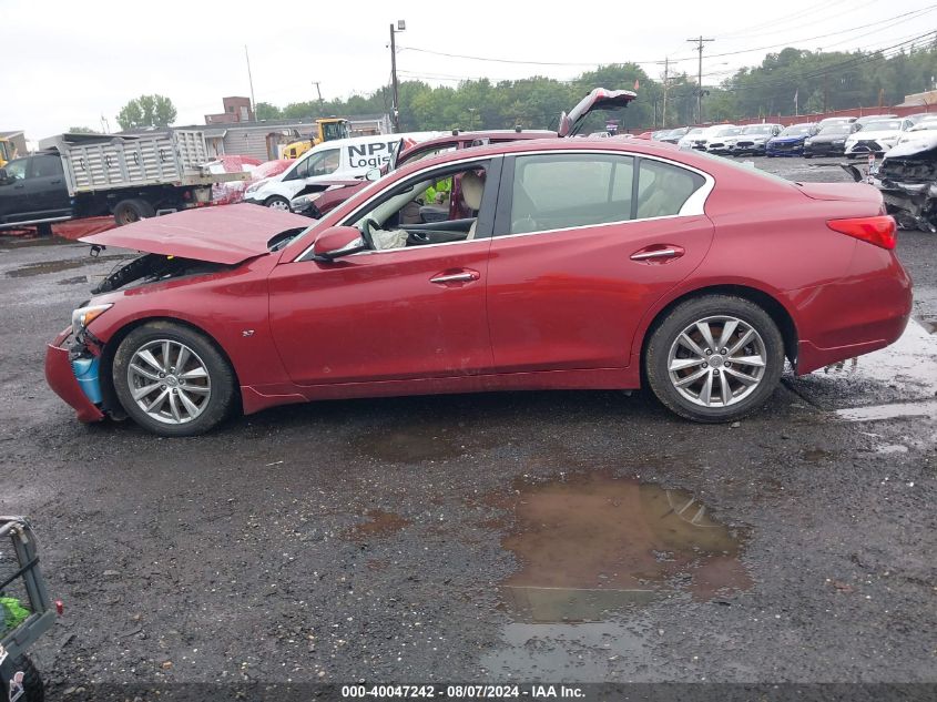 2014 Infiniti Q50 Premium/Sport VIN: JN1BV7AR9EM697073 Lot: 40047242