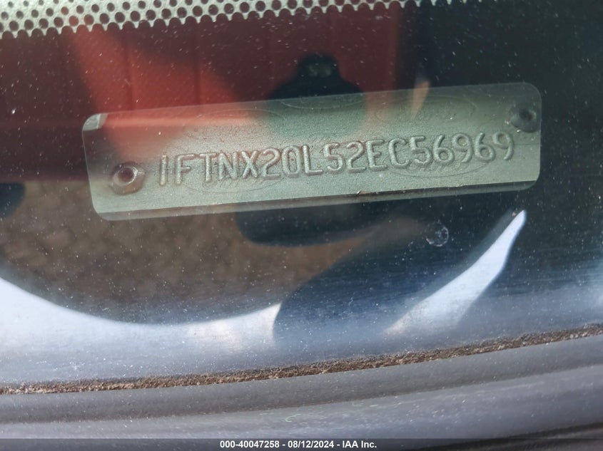 2002 Ford F-250 Lariat/Xl/Xlt VIN: 1FTNX20L52EC56969 Lot: 40047258