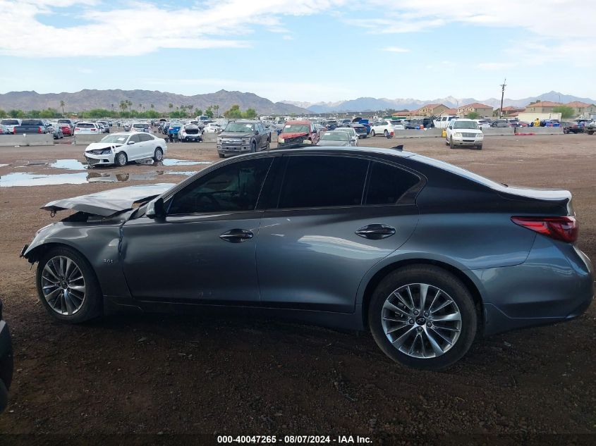 2019 Infiniti Q50 3.0T Luxe VIN: JN1EV7AR1KM594299 Lot: 40047265