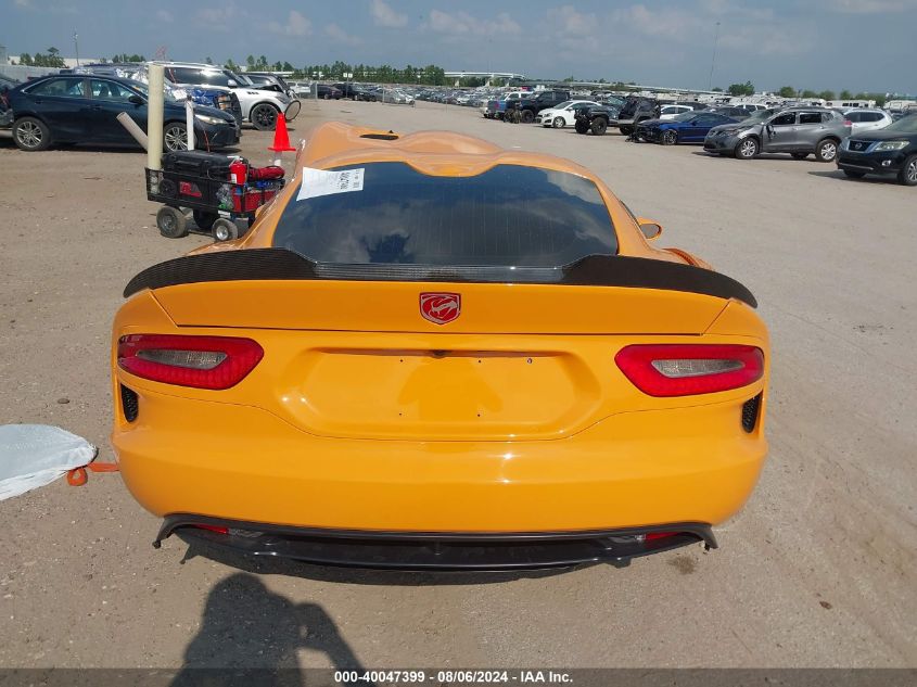 2015 Dodge Viper Srt VIN: 1C3ADEAZ1FV510344 Lot: 40047399