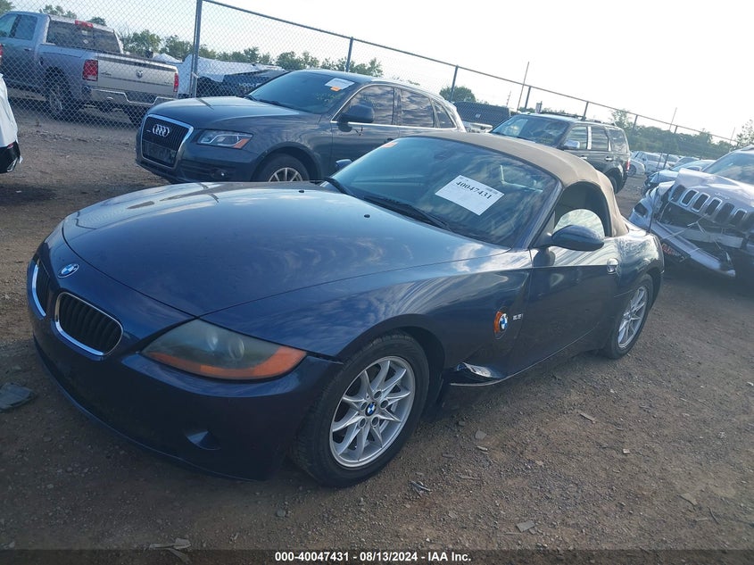 2004 BMW Z4 2.5I VIN: 4USBT335X4LR68033 Lot: 40047431