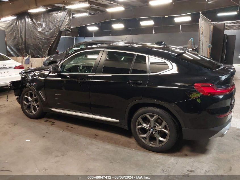 2022 BMW X4 xDrive30I VIN: 5UX33DT04N9K21285 Lot: 40047432