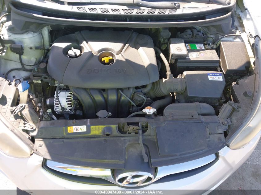 2012 Hyundai Elantra Gls (Ulsan Plant) VIN: KMHDH4AEXCU384017 Lot: 40047490