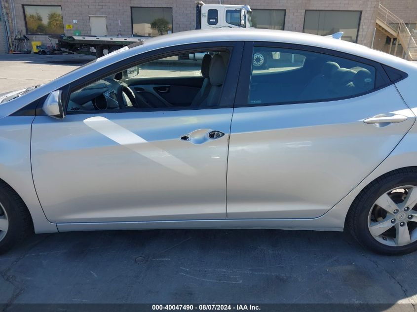 2012 Hyundai Elantra Gls (Ulsan Plant) VIN: KMHDH4AEXCU384017 Lot: 40047490