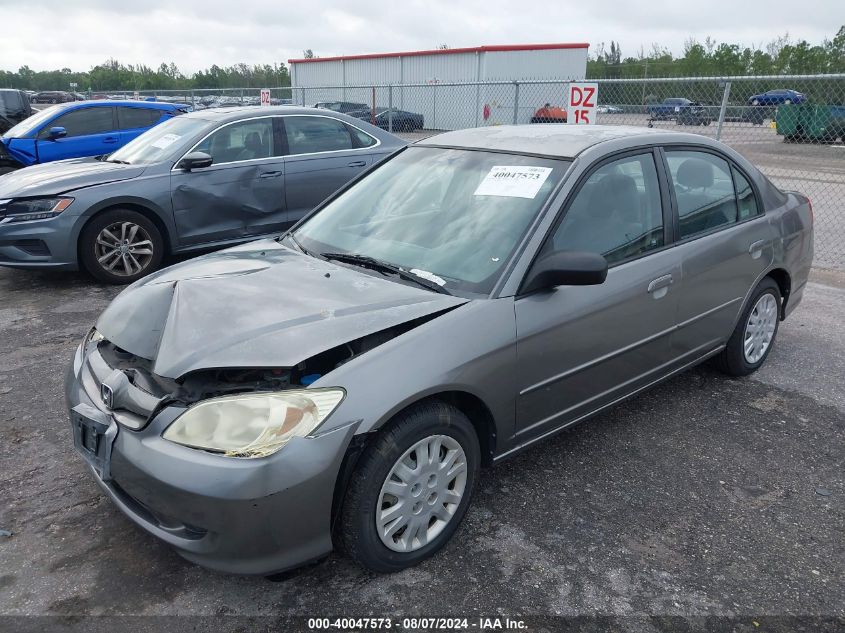 2HGES16515H595535 | 2005 HONDA CIVIC