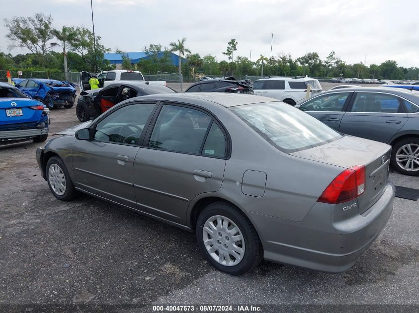 2HGES16515H595535 | 2005 HONDA CIVIC