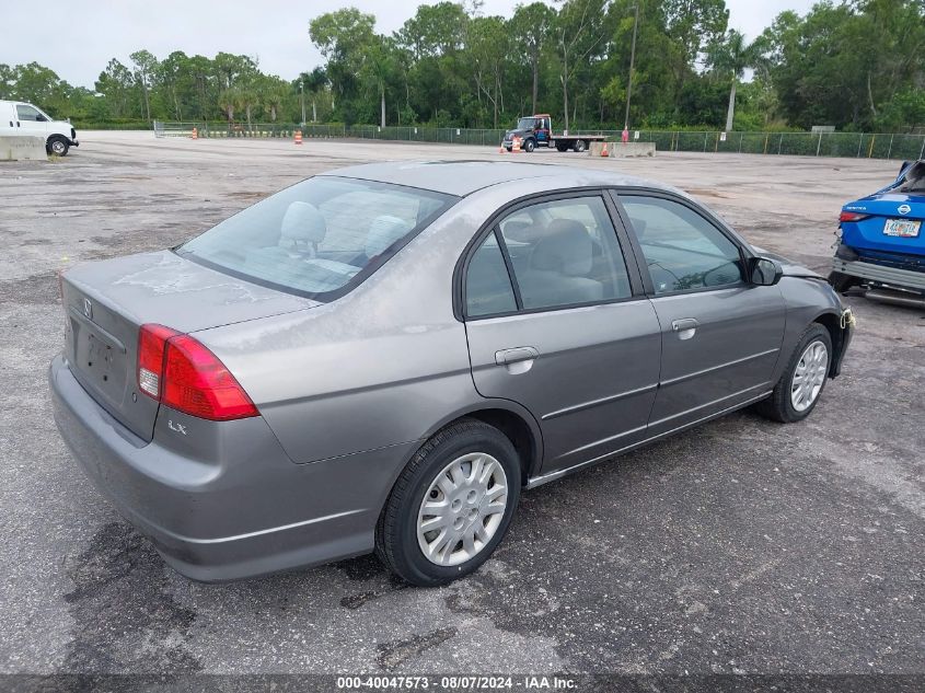 2HGES16515H595535 | 2005 HONDA CIVIC