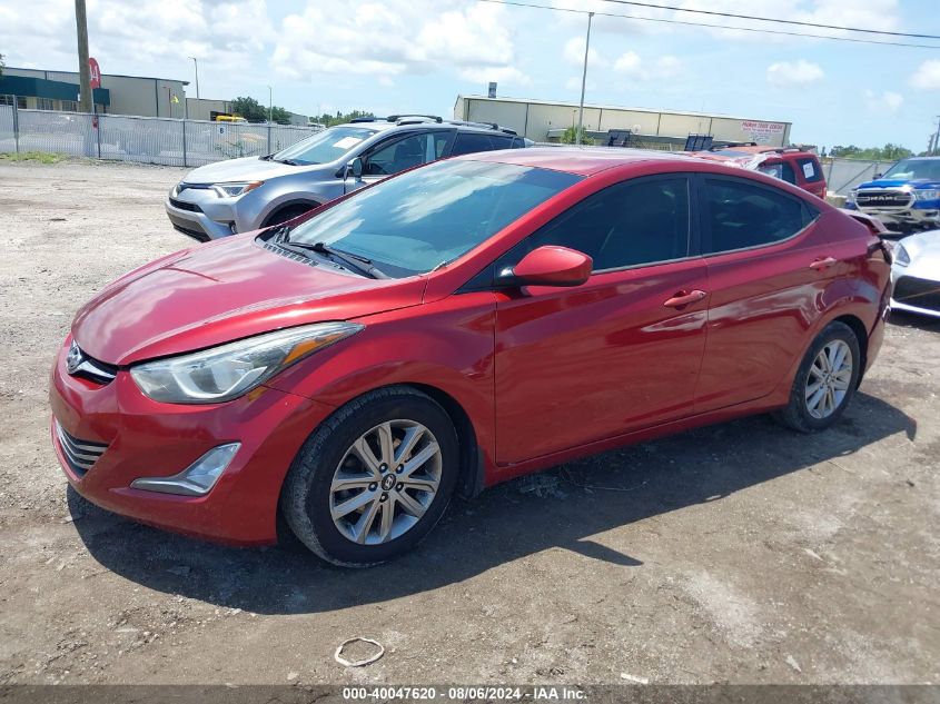 5NPDH4AE0FH622458 2015 HYUNDAI ELANTRA - Image 2