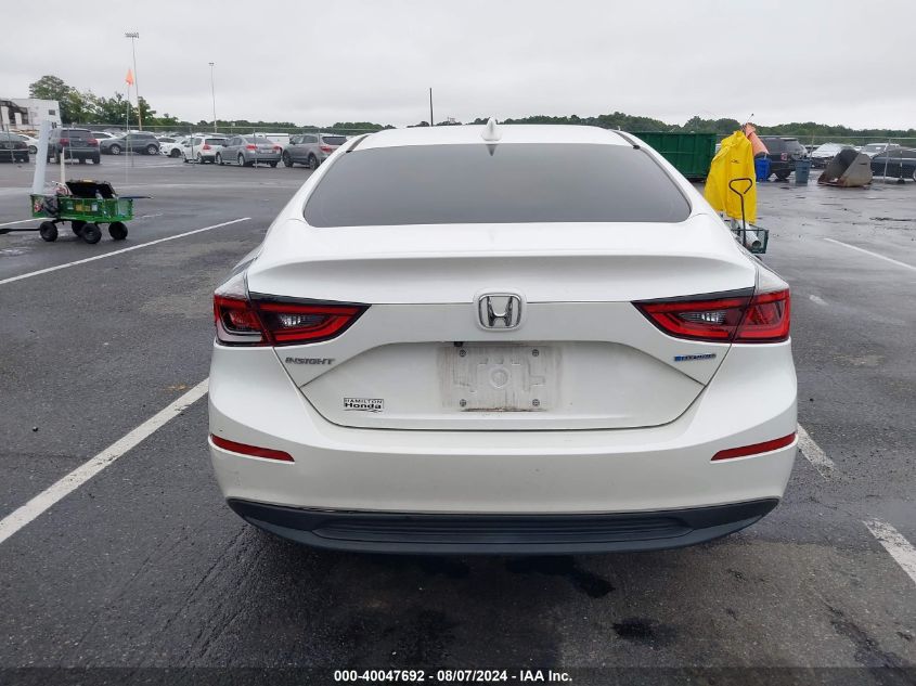 2019 Honda Insight Ex VIN: 19XZE4F53KE005092 Lot: 40047692