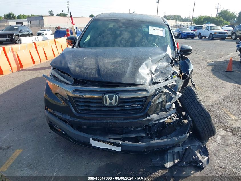 2018 Honda Ridgeline Black Edition VIN: 5FPYK3F84JB003196 Lot: 40047696