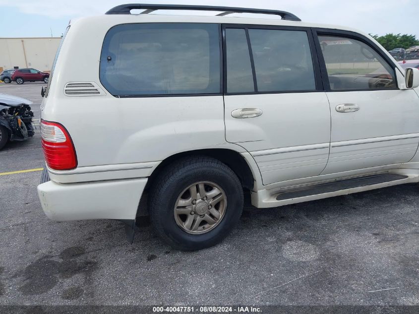 2002 Lexus Lx 470 470 VIN: JTJHT00W623519082 Lot: 40047751