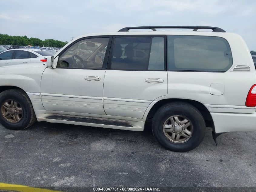 2002 Lexus Lx 470 470 VIN: JTJHT00W623519082 Lot: 40047751