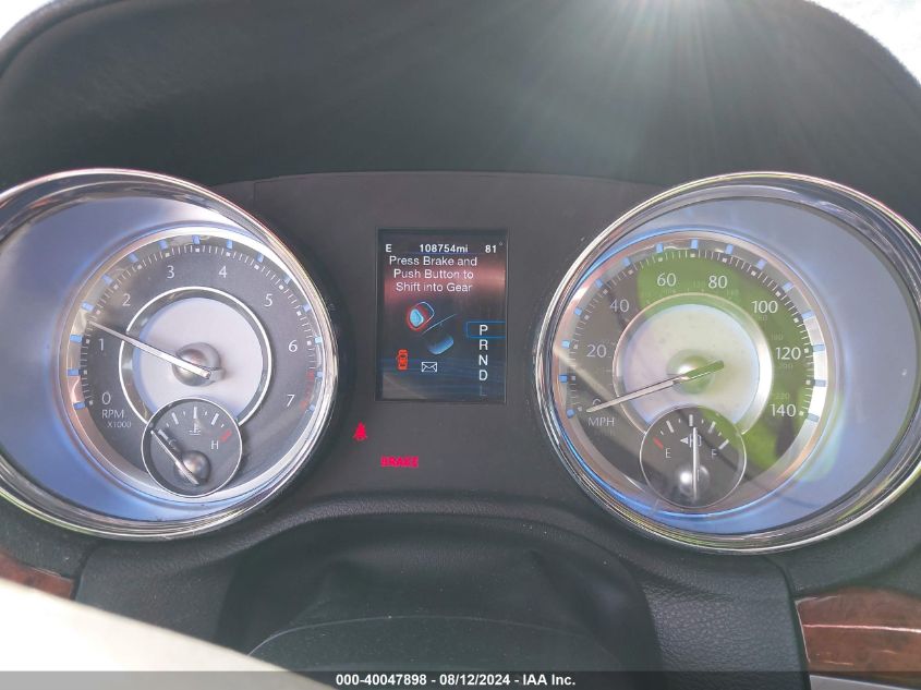 2012 Chrysler 300 Limited VIN: 2C3CCACG8CH277292 Lot: 40047898