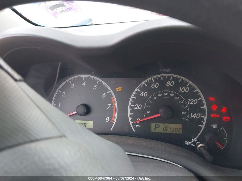 2009 Toyota Corolla Le VIN: 2T1BU40E89C175776 Lot: 40047964