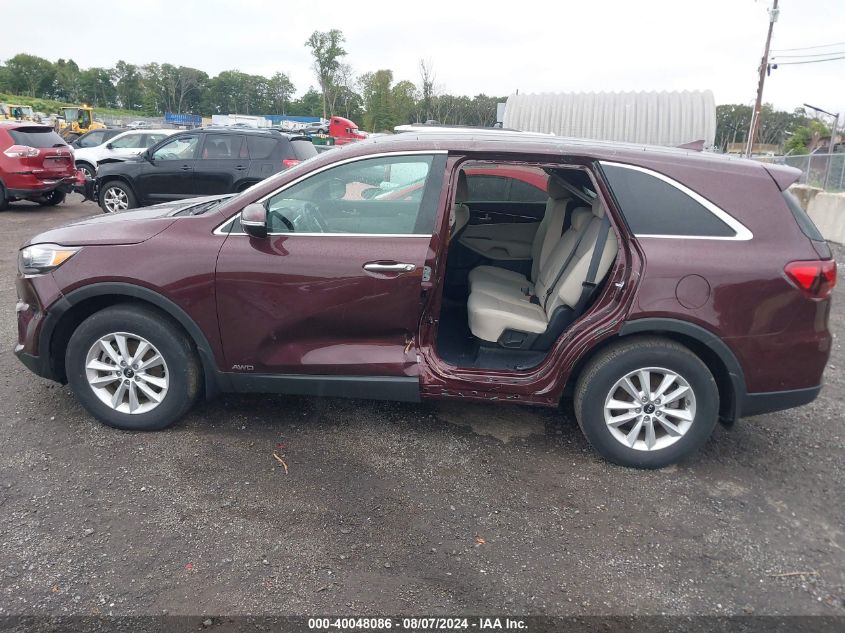 2019 KIA SORENTO 2.4L LX - 5XYPGDA36KG525670