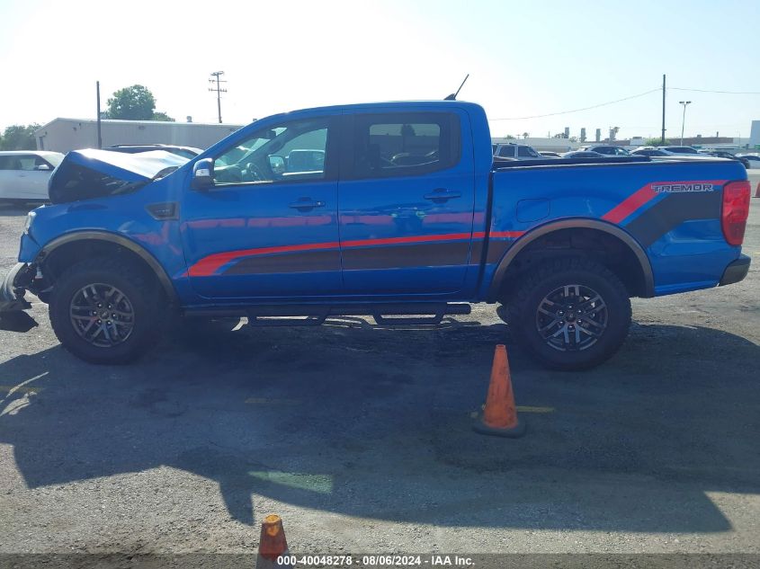 2021 Ford Ranger Lariat VIN: 1FTER4FH4MLD65091 Lot: 40048278