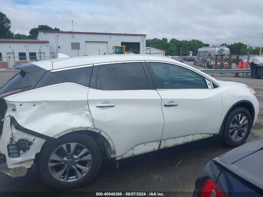 2016 Nissan Murano Sl VIN: 5N1AZ2MG5GN157304 Lot: 40048368