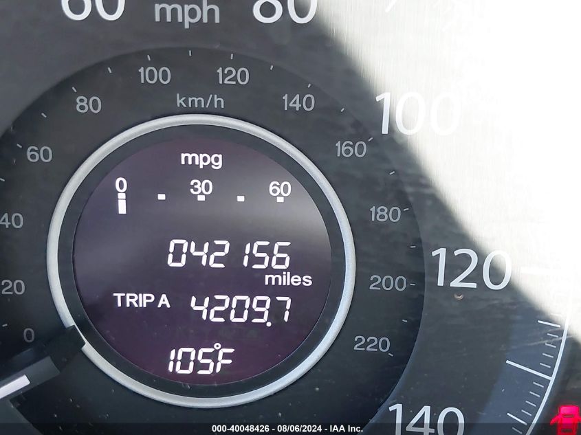 2013 Honda Cr-V Lx VIN: 3CZRM3H31DG705591 Lot: 40048426