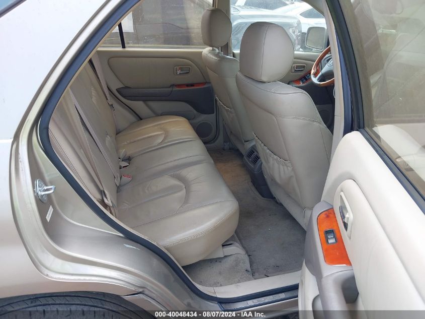 2001 Lexus Rx 300 300 VIN: JTJGF10U810088042 Lot: 40048434