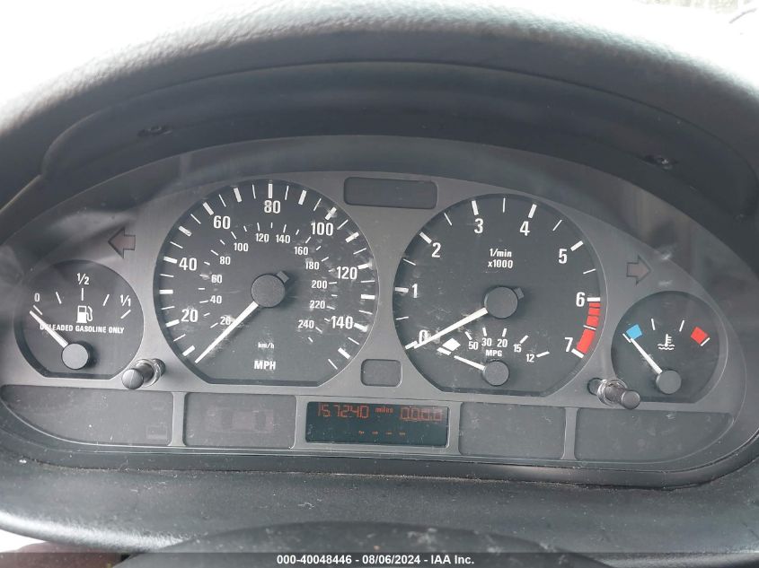 2002 BMW 325 I VIN: WBAEV33462KL57002 Lot: 40048446