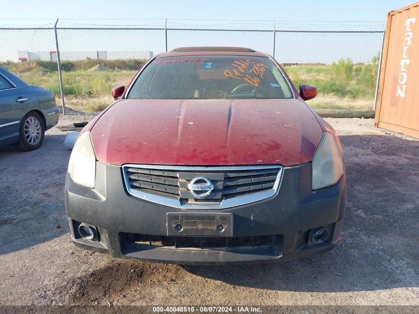 2007 Nissan Maxima 3.5 Se VIN: 1N4BA41E37C863364 Lot: 40048515