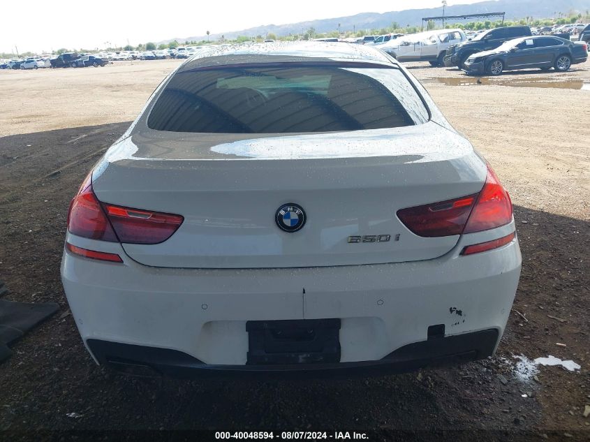 2016 BMW 650I Gran Coupe VIN: WBA6D4C51GD977466 Lot: 40048594