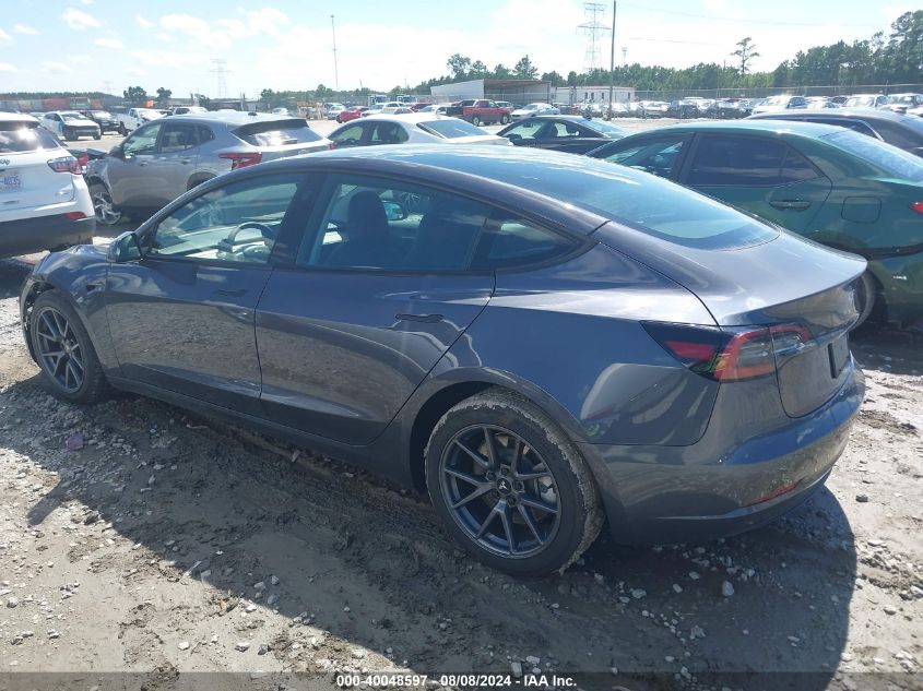 2023 Tesla Model 3 Long Range Dual Motor All-Wheel Drive VIN: 5YJ3E1EB5PF677393 Lot: 40048597