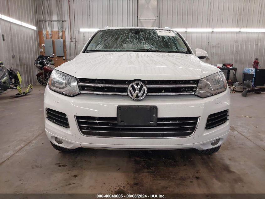 2013 Volkswagen Touareg Vr6 Lux VIN: WVGEF9BPXDD002528 Lot: 40048605