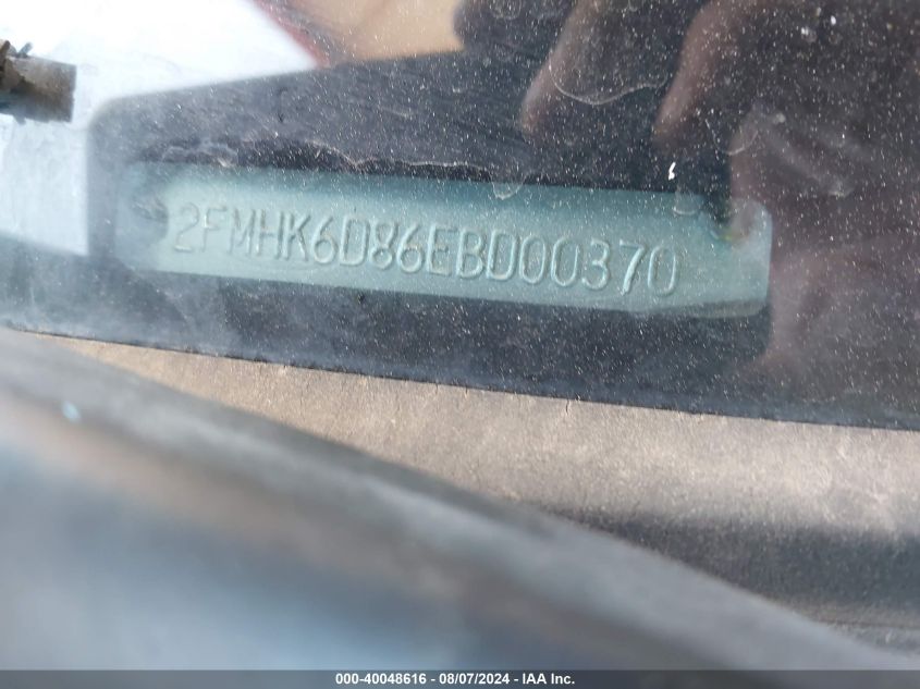 2014 Ford Flex Limited VIN: 2FMHK6D86EBD00370 Lot: 40048616