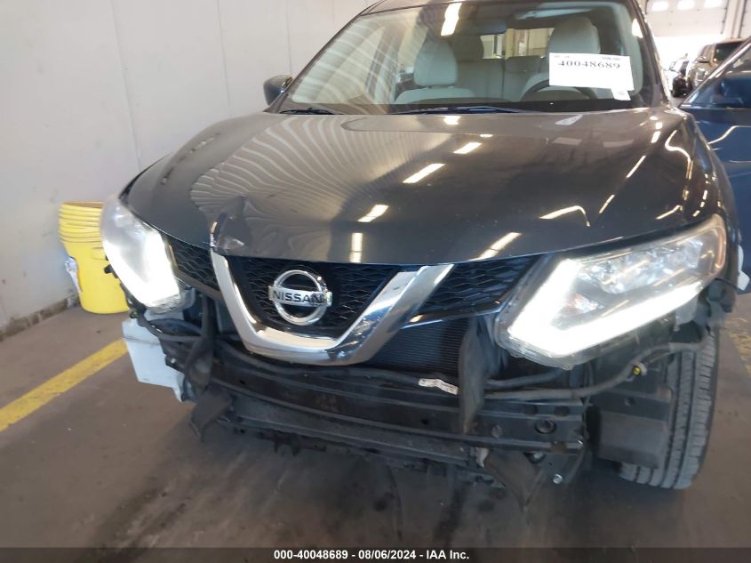 2016 Nissan Rogue S VIN: KNMAT2MV1GP608575 Lot: 40048689