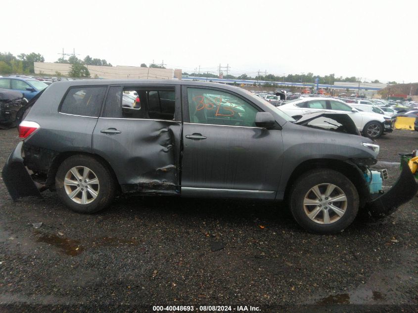 2013 Toyota Highlander Base V6 VIN: 5TDBK3EH9DS220761 Lot: 40048693