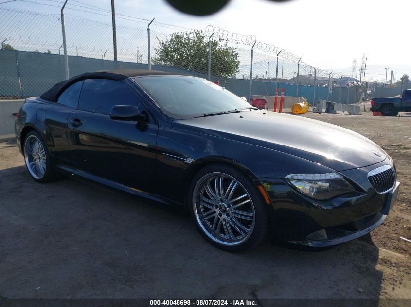 2008 BMW 650I VIN: WBAEB53538CX63741 Lot: 40048698