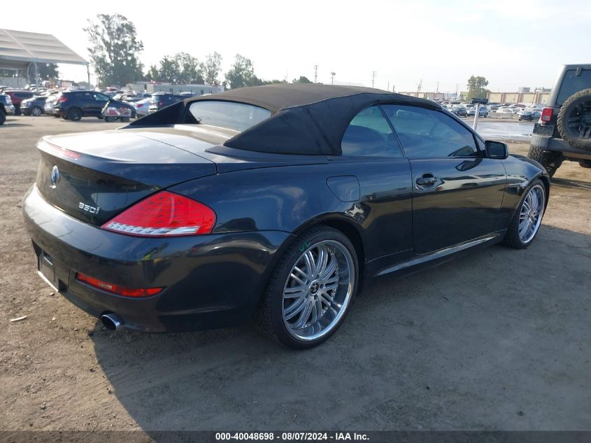 2008 BMW 650I VIN: WBAEB53538CX63741 Lot: 40048698