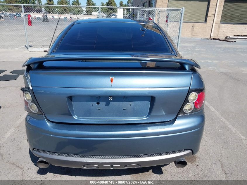 2006 Pontiac Gto VIN: 6G2VX12U96L528075 Lot: 40048749