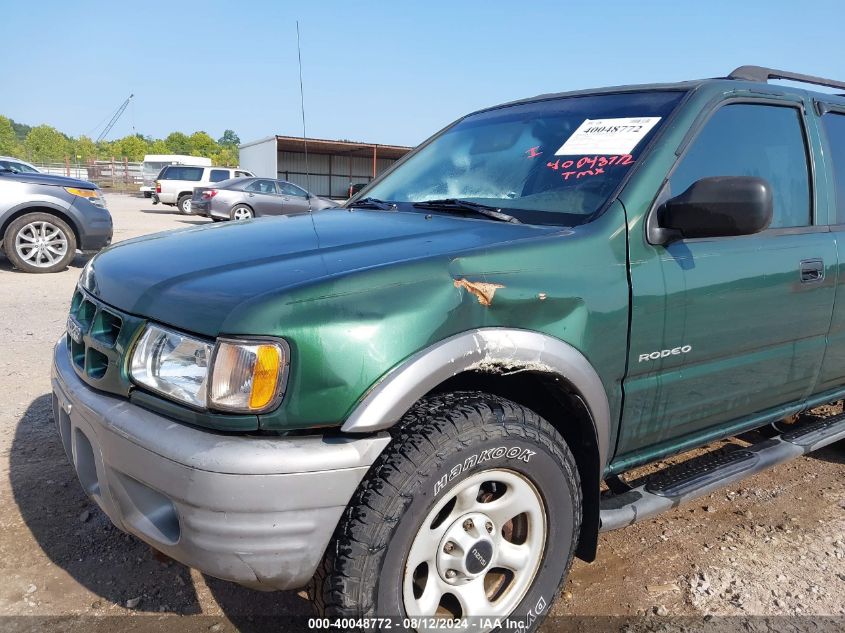 2002 Isuzu Rodeo Ls 3.2L/Lse 3.2L V6/S/S 3.2L V6 VIN: 4S2DM58W824339388 Lot: 40048772