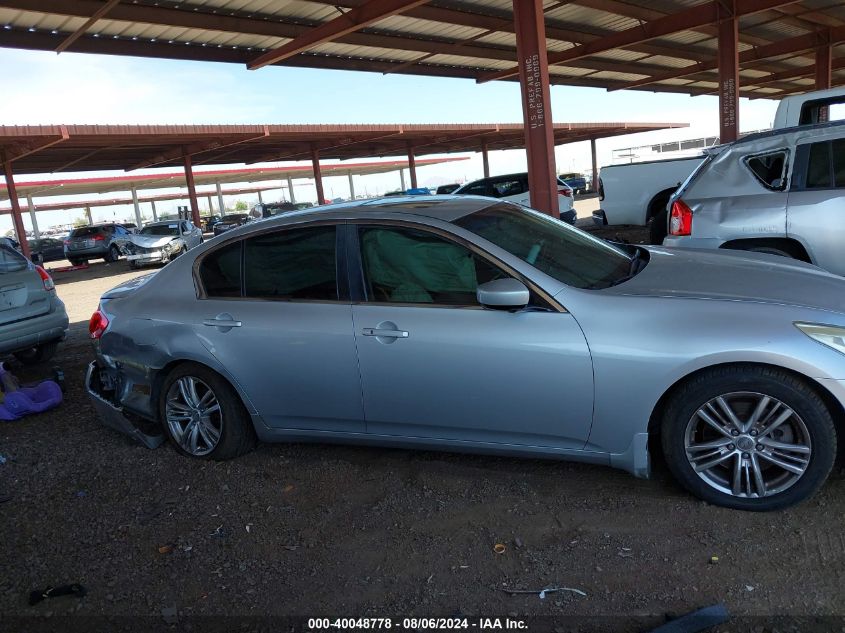 2013 Infiniti G37X VIN: JN1CV6AR7DM757221 Lot: 40048778