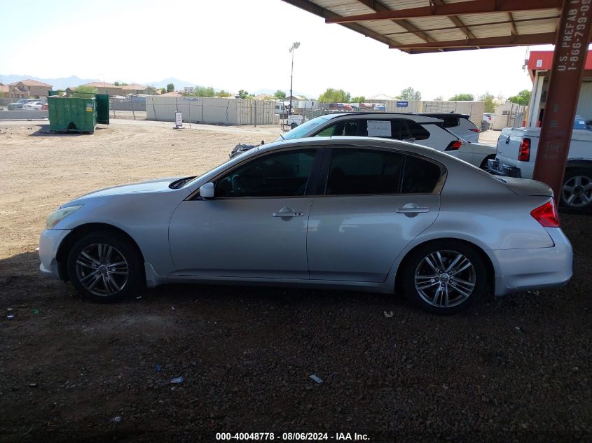 2013 Infiniti G37X VIN: JN1CV6AR7DM757221 Lot: 40048778