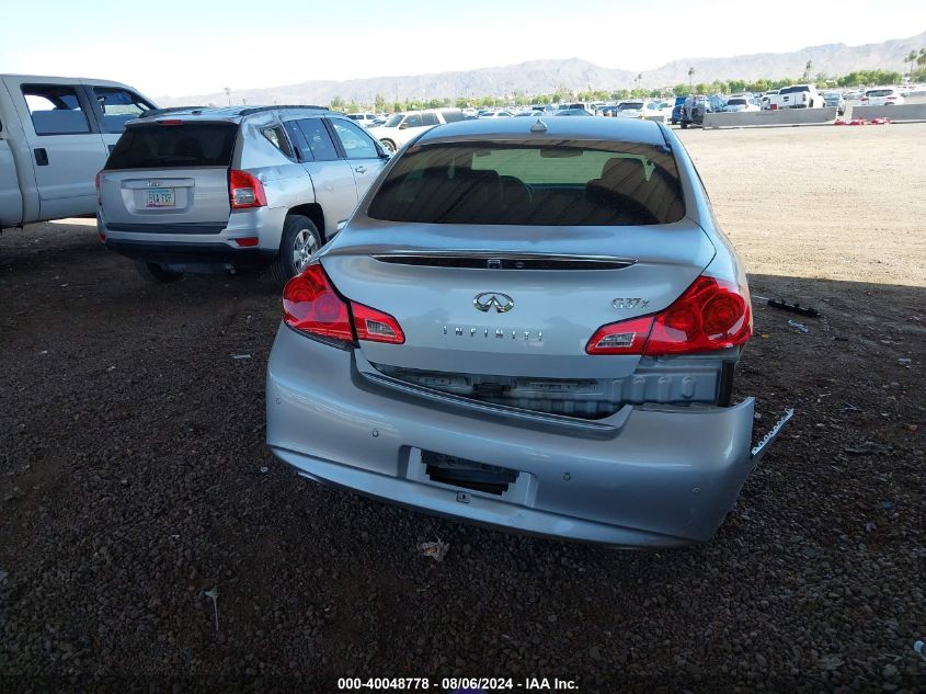 2013 Infiniti G37X VIN: JN1CV6AR7DM757221 Lot: 40048778