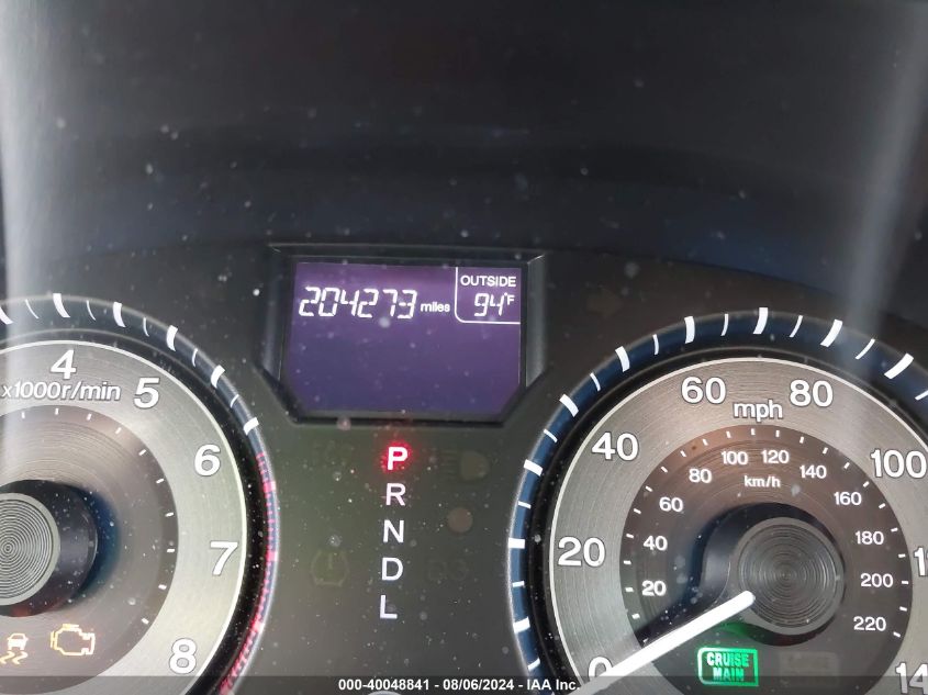 2011 Honda Odyssey Ex-L VIN: 5FNRL5H60BB101631 Lot: 40048841