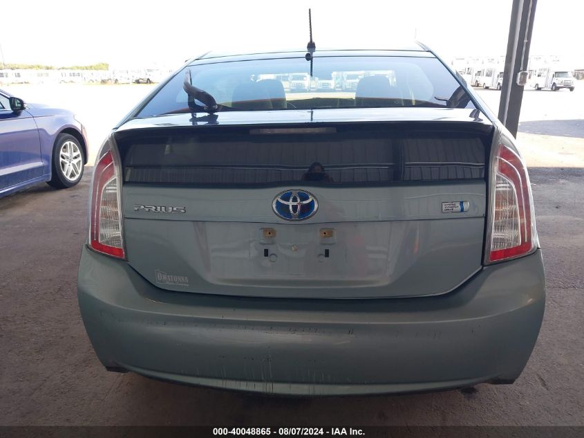 2013 Toyota Prius Two VIN: JTDKN3DU1D1724319 Lot: 40048865