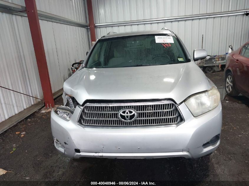 2008 Toyota Highlander Hybrid VIN: JTEEW41A682015195 Lot: 40048946