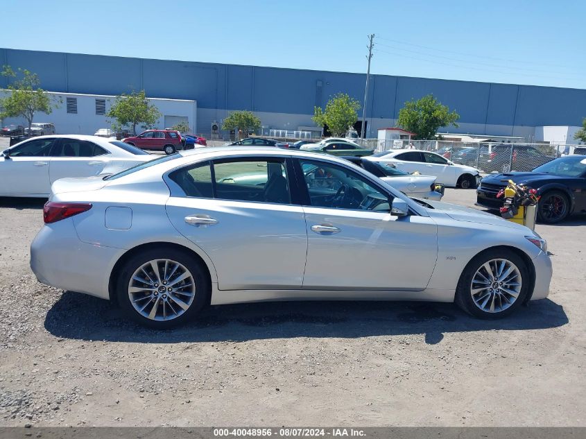 2019 Infiniti Q50 3.0T Luxe VIN: JN1EV7AP5KM517904 Lot: 40048956