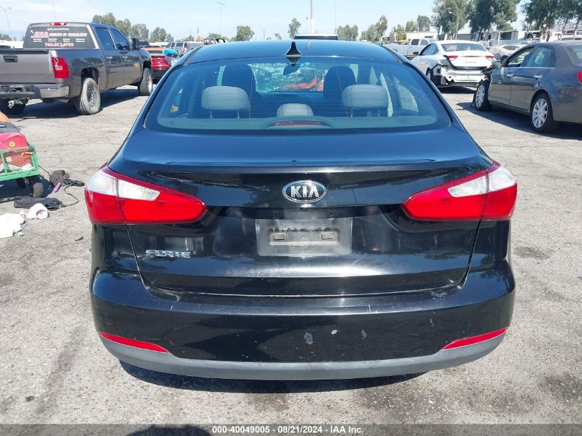 2016 Kia Forte Lx VIN: KNAFX4A62G5508612 Lot: 40049005