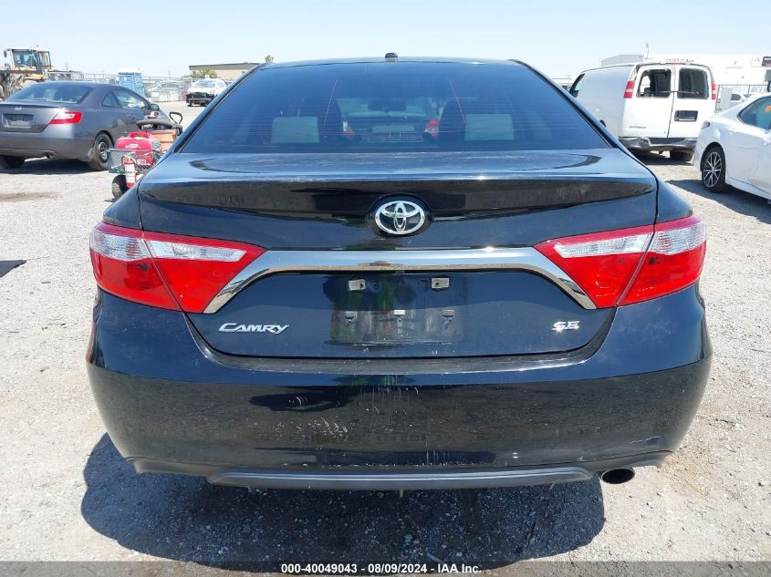 2015 Toyota Camry Se VIN: 4T1BF1FK5FU049262 Lot: 40049043