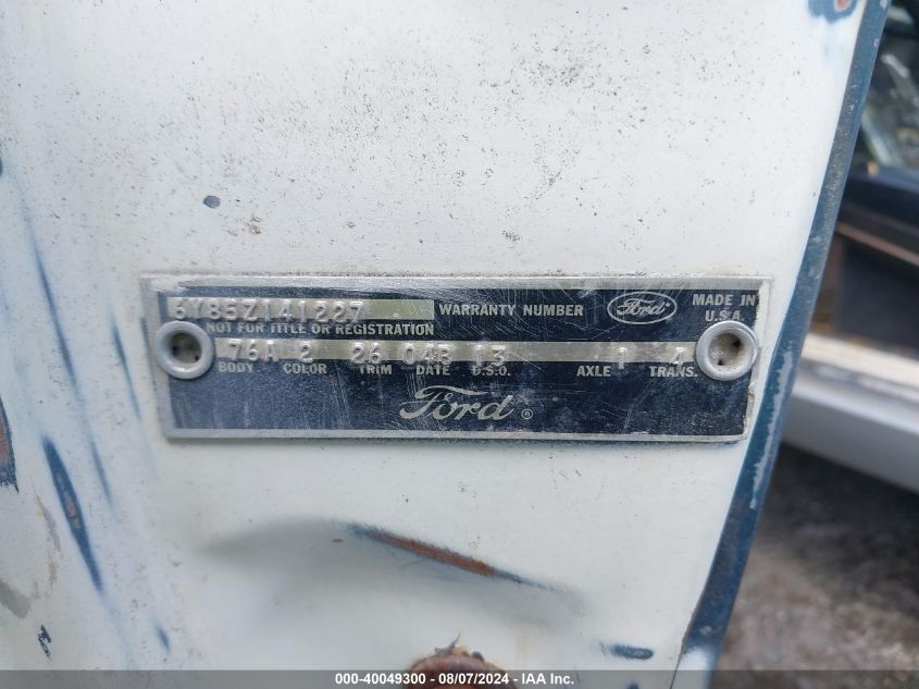 1966 Ford Thunderbird VIN: 6Y857141227 Lot: 40049300