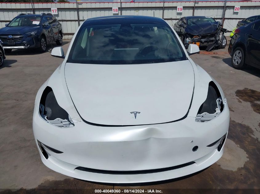 2023 Tesla Model 3 Rear-Wheel Drive VIN: 5YJ3E1EA0PF512990 Lot: 40049360