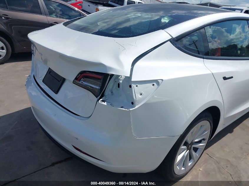 2023 Tesla Model 3 Rear-Wheel Drive VIN: 5YJ3E1EA0PF512990 Lot: 40049360