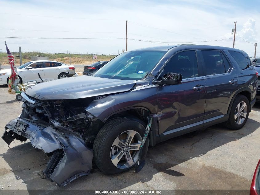 2024 Honda Pilot 2Wd Ex-L 7 Passenger VIN: 5FNYG2H54RB001810 Lot: 40049363